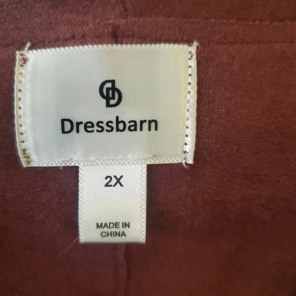 Dressbarn Suede-like Cardigan - Picture 2 of 6